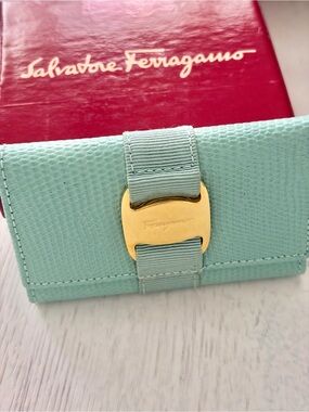 Salvatore Ferragamo Seafoam
Keycase holder